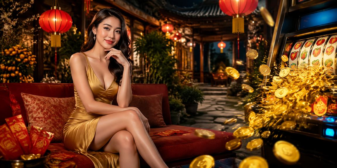 Đèn lồng rực rỡ Ninh Bình bên cạnh màn hình slot game trực tuyến